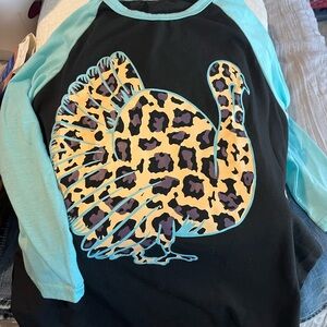 A Classy Chic Boutique Black and Blue Long Sleeve Tee